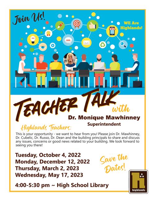 Teacher Talk Flyer